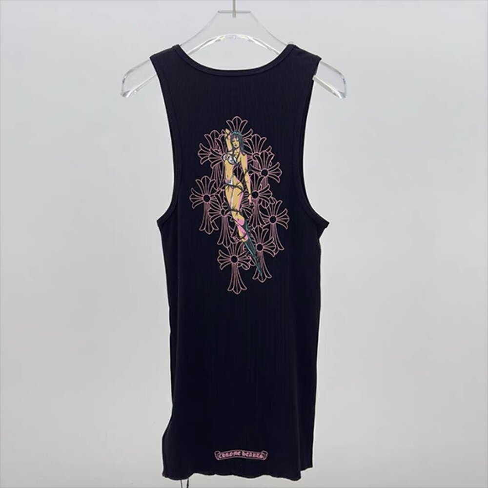 Chrome Hearts Black Tank Top